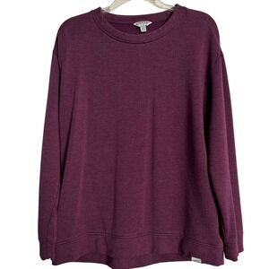 Orvis Classic Collection Women's Sweatshirt Medium Maroon Crew Neck‎